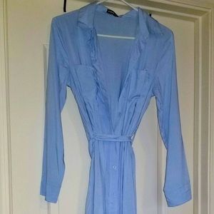 Light Blue Button Down Dress